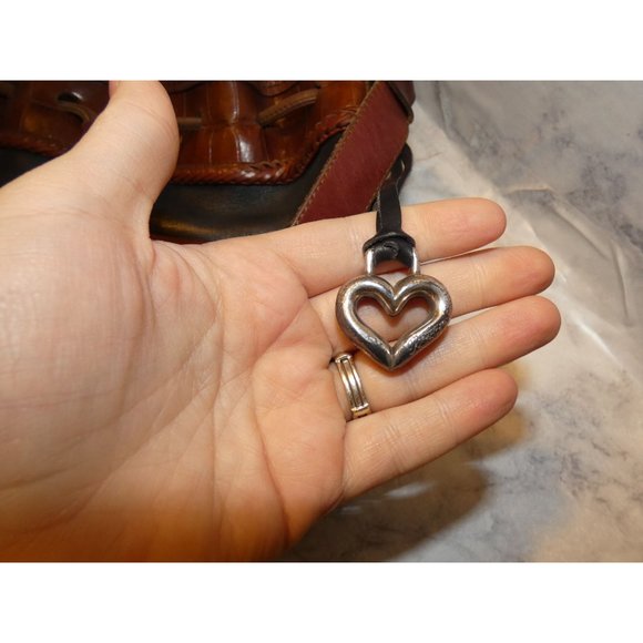 Brighton Black and Brown Shoulder purse with silver accents - Picture 8 of 10